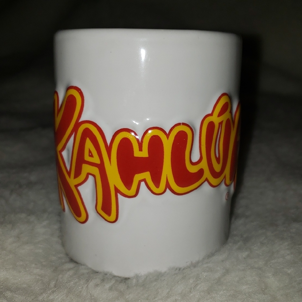 Kahlúa White Mug with Red and Yellow Logo